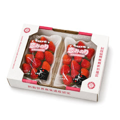Premium Koiminori strawberry with sweet aroma and firm texture

