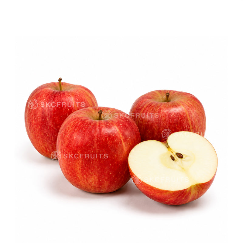 Fresh Korean Fuji apple grown in Yeongju with crisp juicy texture