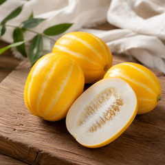 Korean melon with crunchy white flesh served chilled