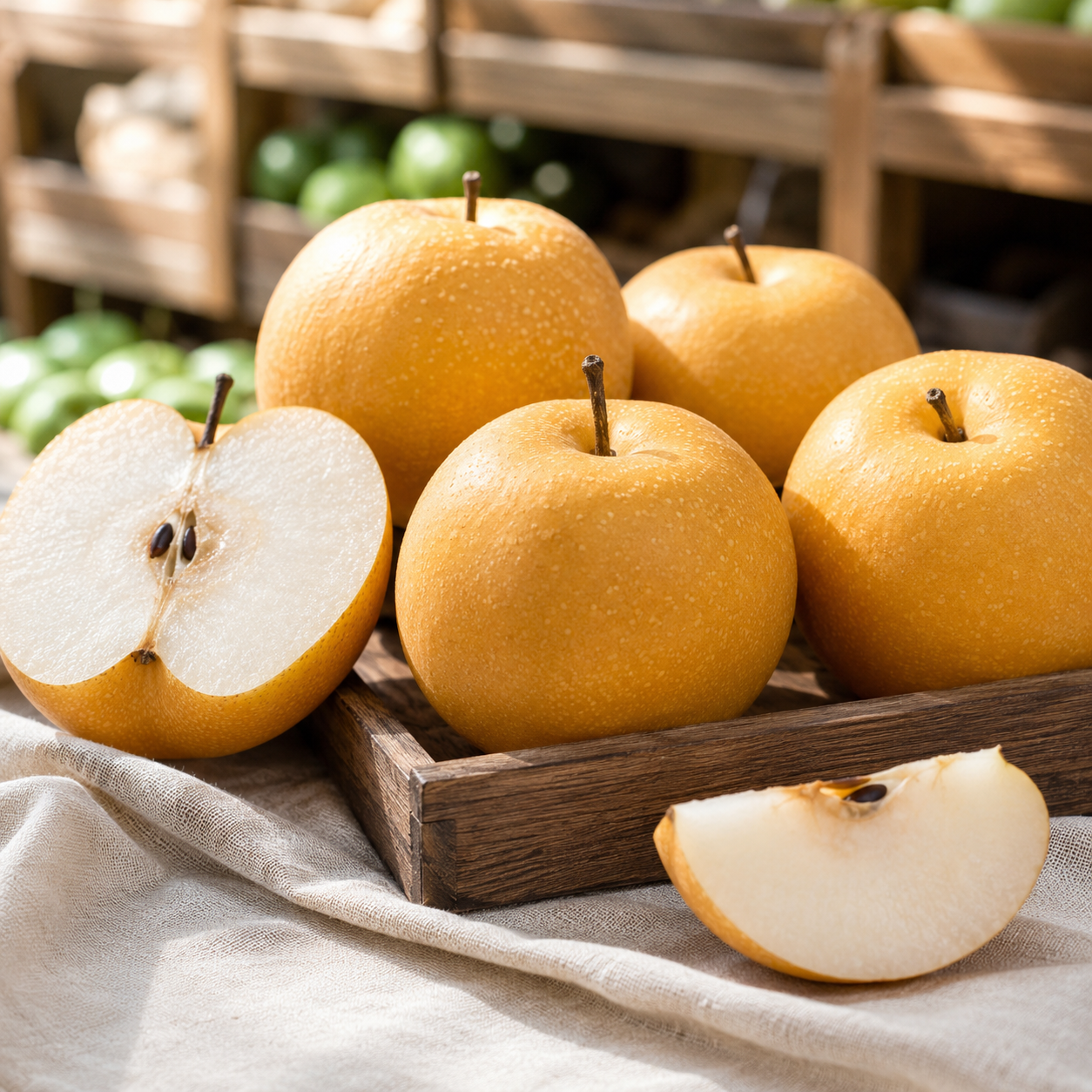 Brown Asian pear from Korea suitable for fresh eating and gifting