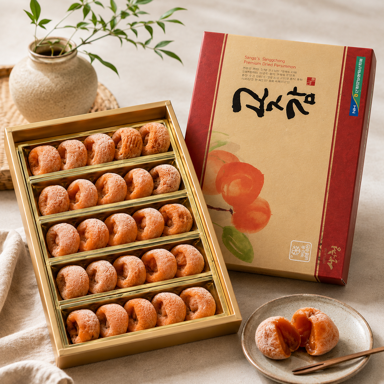 Korean persimmon gift set from Sancheong near Jirisan Mountain