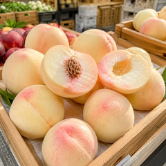 Korean yellow peach also known as peach in Korean 복숭아