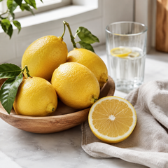 Lemon lime yellow citrus fruit for kitchen and drinks