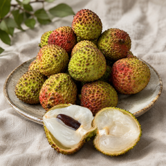 Litchi fruit benefits page image showing fresh 糯米糍荔枝 basket