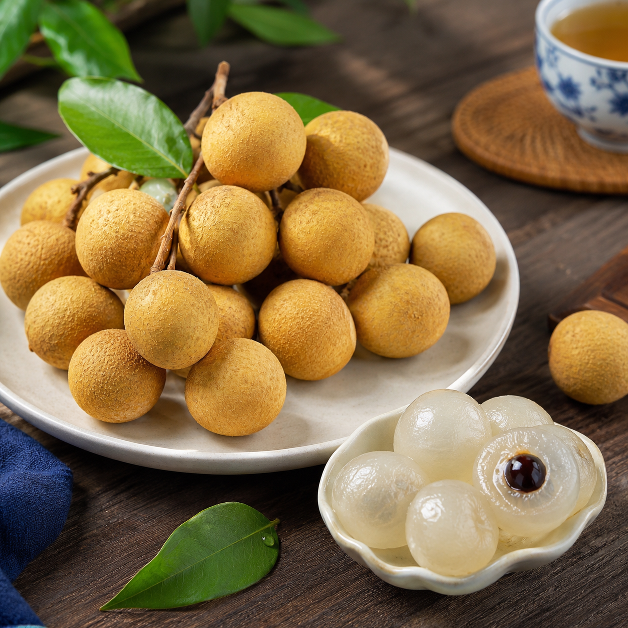 Long yan pesticide free longan fruit grown without pesticides
