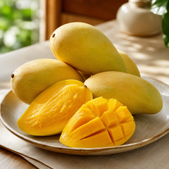 Mangga Kweni with yellow orange flesh and sweet tropical aroma