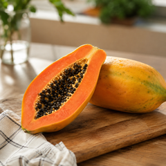 Milk Papaya served fresh in a tropical fruit bowl