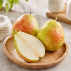 Small pear fruit with juicy crisp texture and honey-sweet flavour