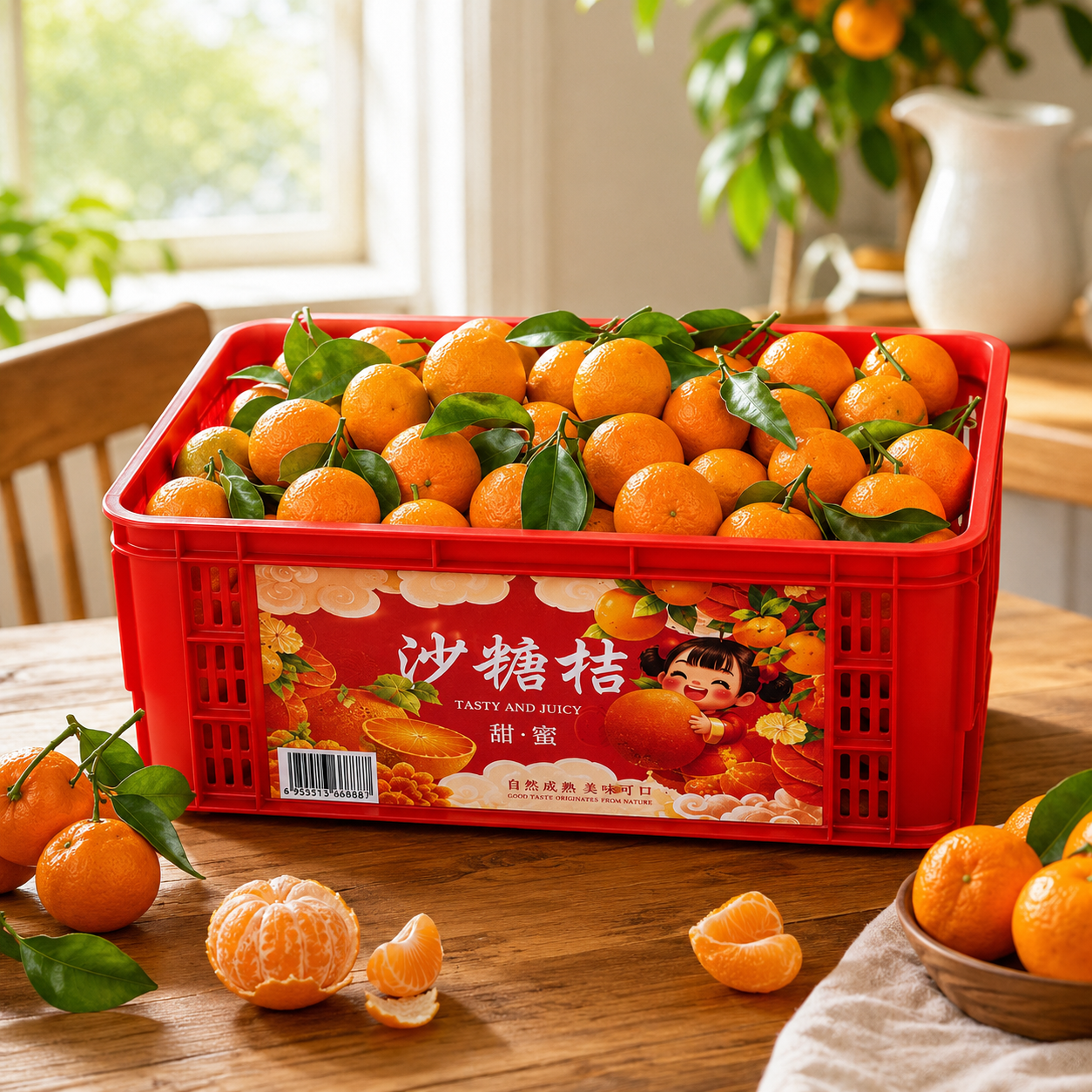 Mini tangerines Sha Tang Ju 沙糖桔 for sharing and gifting
