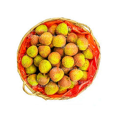 Nuo Mi Ci Lychee Basket from China with woven gift packaging