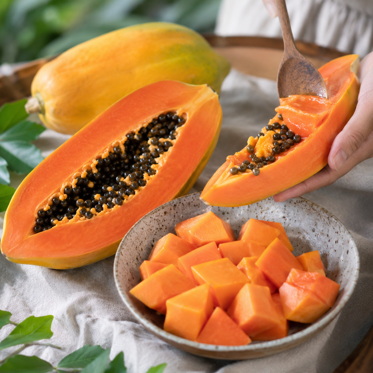 Papaya milk Taiwan fruit for making fresh 木瓜牛奶