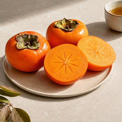 Persimmon Sharon fruit with honey-like flavour and firm sliceable texture