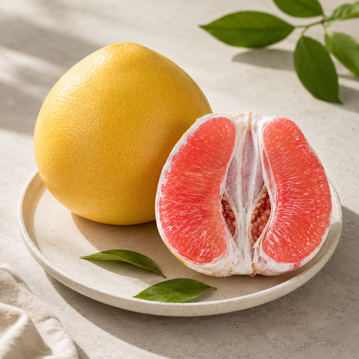 Pinghe-style red pomelo with sweet citrus flavour