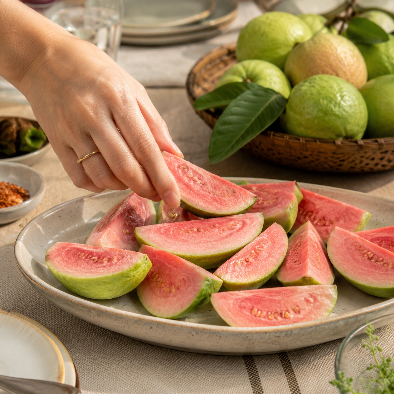 Pink guava Taiwan juice made from fresh Taiwan guava