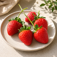 Premium long stem strawberries for dessert tables and platters
Chocolate dipping strawberries with firm juicy red fruit