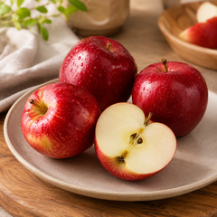 Premium sweet French red apples for fresh eating and fruit platters
