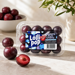 Australian cherry plum-style fruit packed in 500g punnet