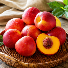 Red Gold Nectarine smooth peach style fruit with glossy skin