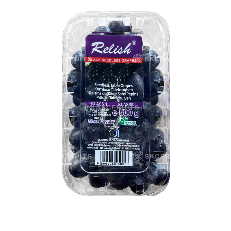 Relish Sonaka Seedless Black Grapes