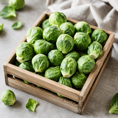 Roasted Brussels sprouts ingredient for steak sides and festive meals