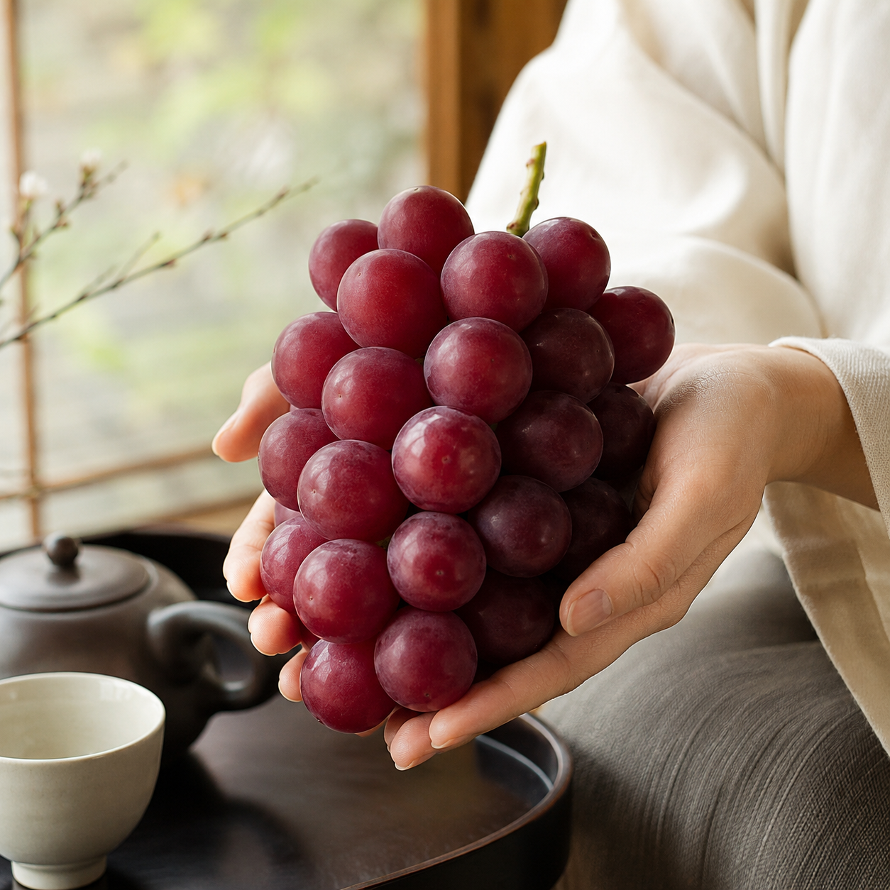 Ruby grape with brilliant red grape color