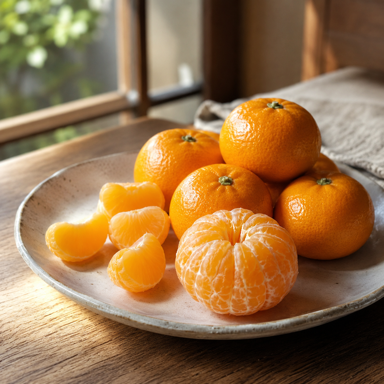 Saga greenhouse mikan box with sweet juicy Japanese mandarins