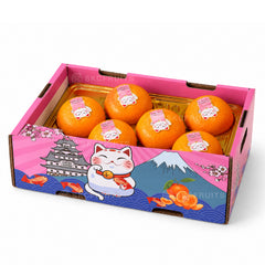 Sakura Mikan CNY orange box for Chinese New Year gifting