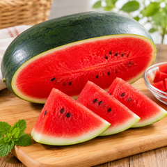 seeded Black Beauty Watermelon with natural black seeds