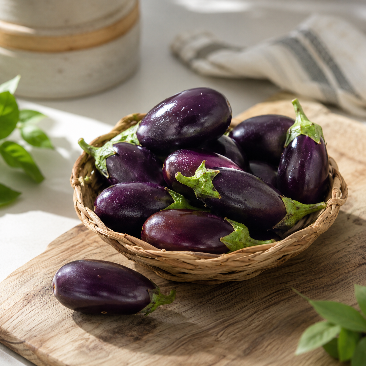 Small eggplant for stir-fries curries grilling and sambal dishes