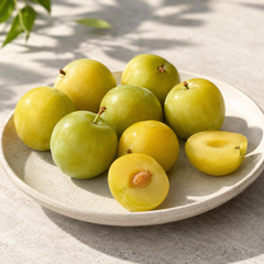Spanish greengage-style mini plums with sweet tangy flavour