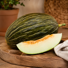 Spanish Melon fruit platter with chilled sapo melon slices