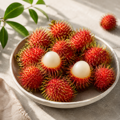 Fresh rambutan fruit also known as 红毛丹