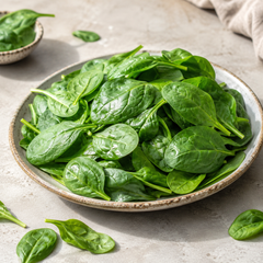 Spinach puree baby recipe ingredient using cooked spinach leaves