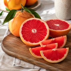 Star Ruby Grapefruit juice with bright pink citrus colour