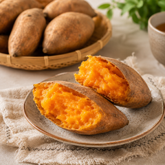 Steamed sweet potato and boiled sweet potato for simple home cooking