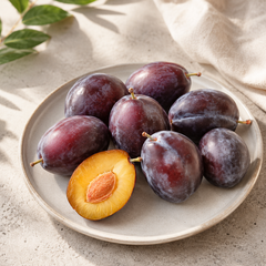 Sugar in prunes explained with fresh Sugar Plums and dried prunes