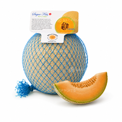 Sugar Kiss Melon with beige netted rind and sweet aroma