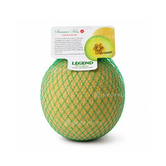 Cut open Summer Kiss Melon showing soft green flesh and seeds
