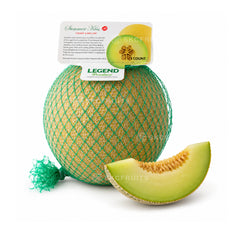 Summer Kiss Melon with pale golden skin and mellow sweetness