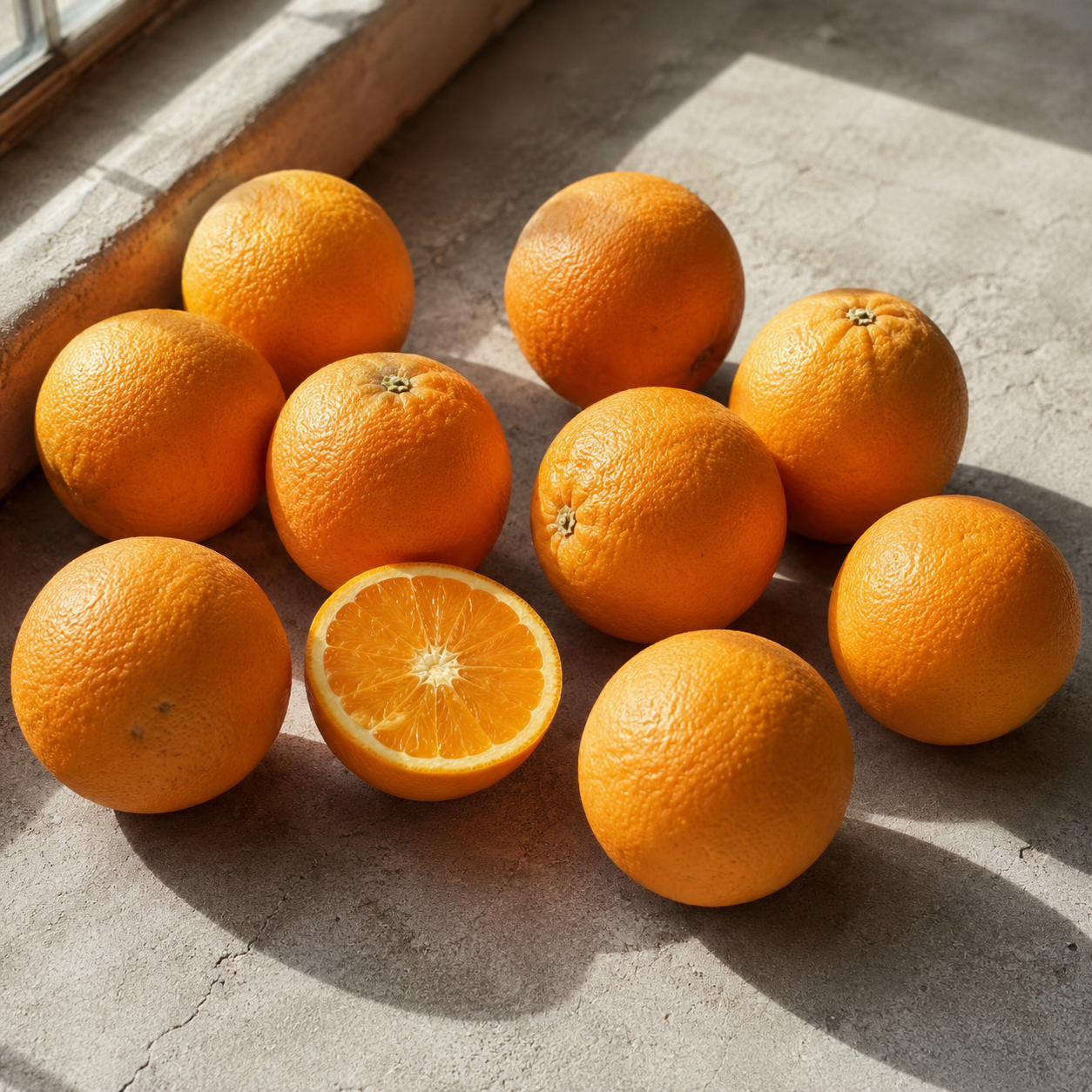 orange juice made with fresh navel oranges