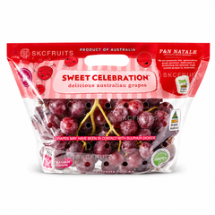 Sweet Celebration grapes with red seedless berries
