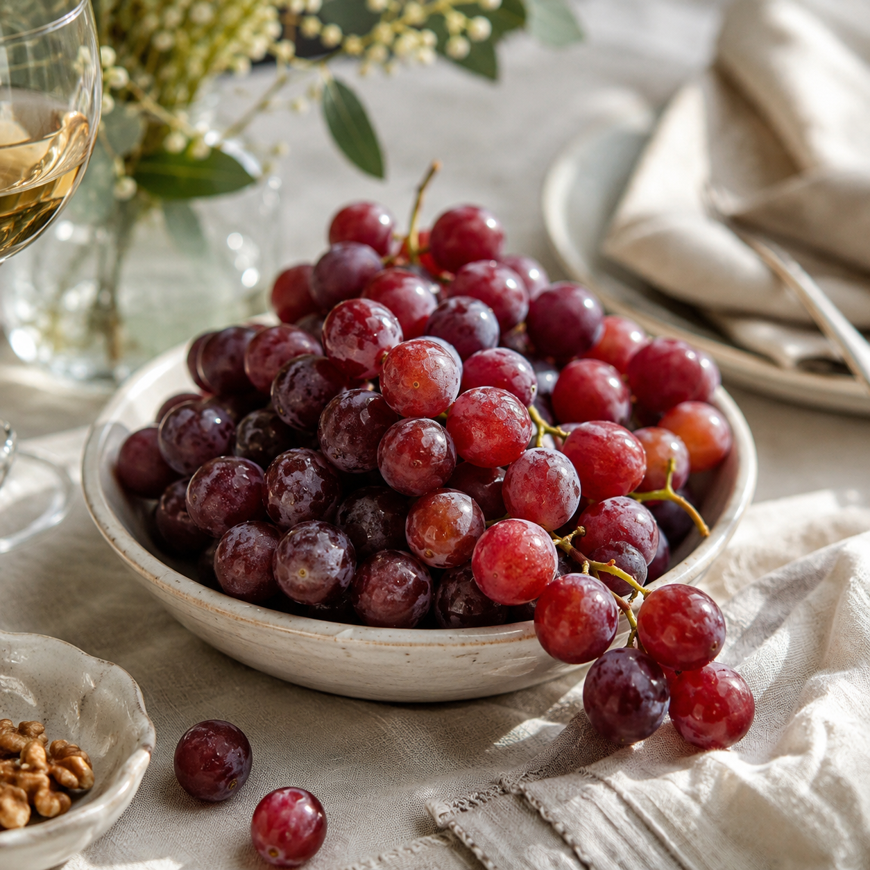 Sweet Celebration red seedless grapes with crisp firm texture