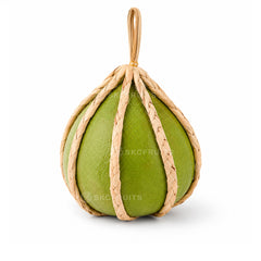 Thailand Qingo Red Ruby Pomelo with green rind and straw wrapping