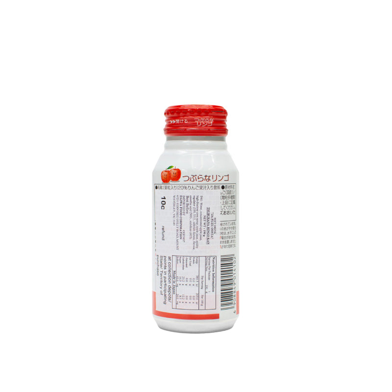 Tsuburana Apple Juice 190g bottle can with apple pulp pieces