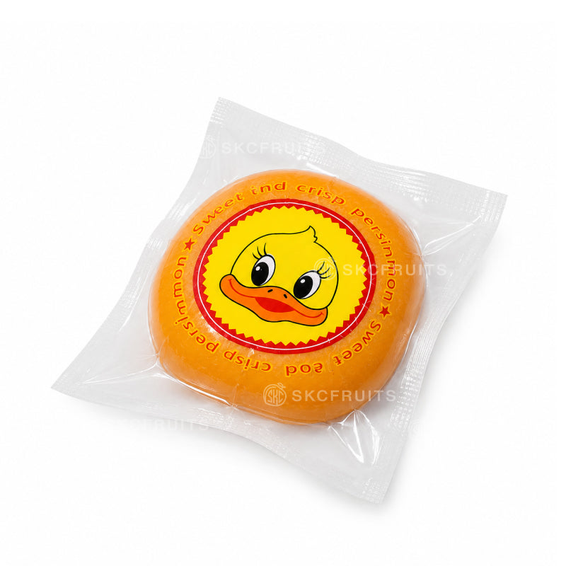 Vacuum-sealed persimmon fruit packed individually for convenient snacking