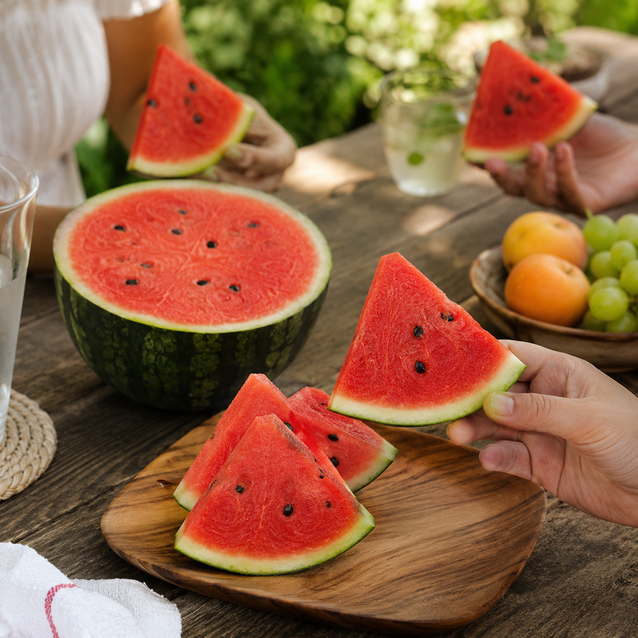 Watermelon slice and cut fruits for convenient fruit delivery Singapore