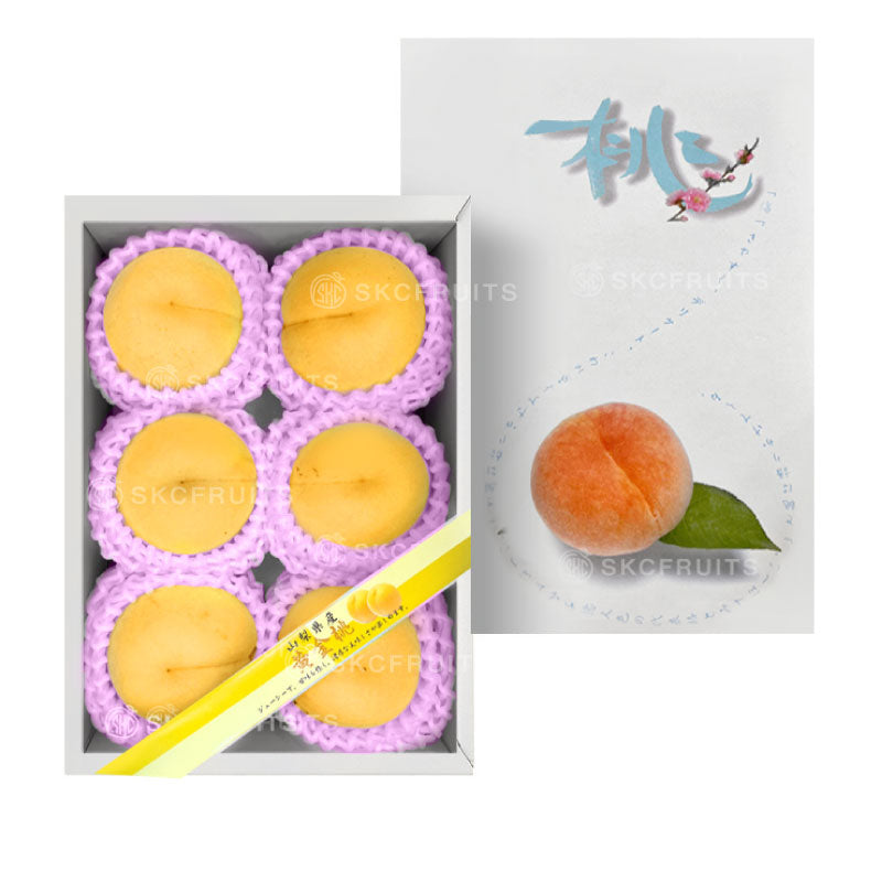 JA Fruits Yamanashi golden peach approx 2kg box from Japan