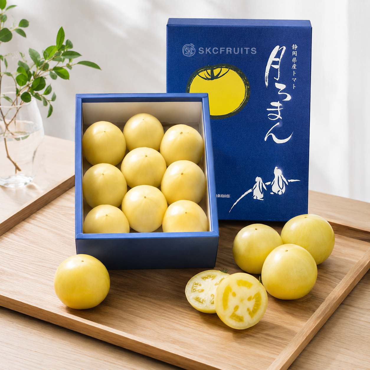Yellow fruit tomato from Japan with sweet smooth fresh-eating flavour