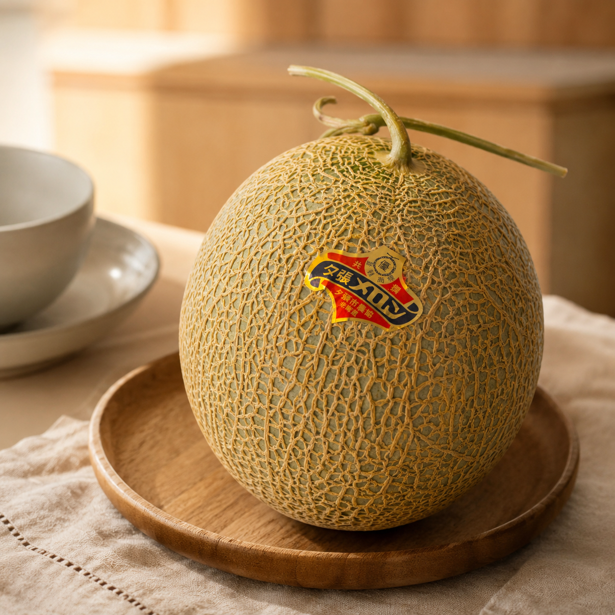 Yubari Melon Singapore luxury fruit with soft juicy orange flesh