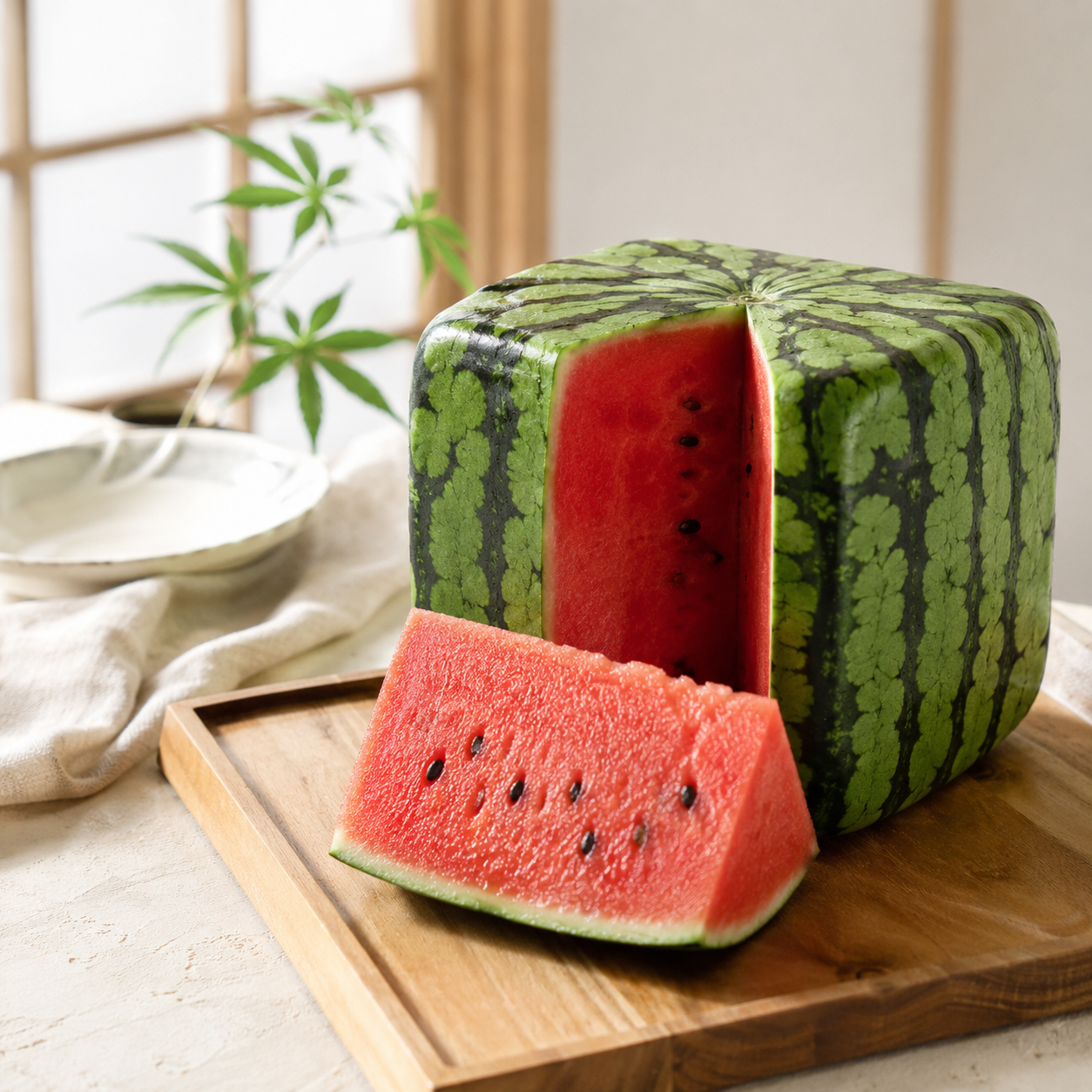 Zentsujisan Shikakusuika luxury Japanese watermelon with gift packaging